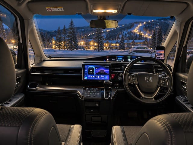 Место водителя Honda Stepwagon